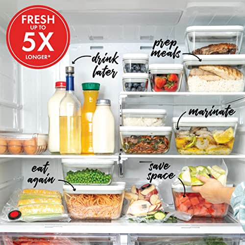 ZWILLING Fresh & Save Medium Airtight Food Storage Containers with Lids, Meal Prep Containers, Plastic, BPA-Free, Gray