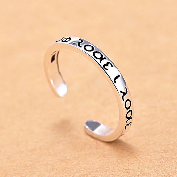 Женский тренд Персонализированное Открытое Живое Модное Ювелирное Кольцо Винтажные Кольца с Буквами