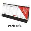 Tallon Квадратный настольный календарь на 2024 год (Упаковка из 6 шт.)