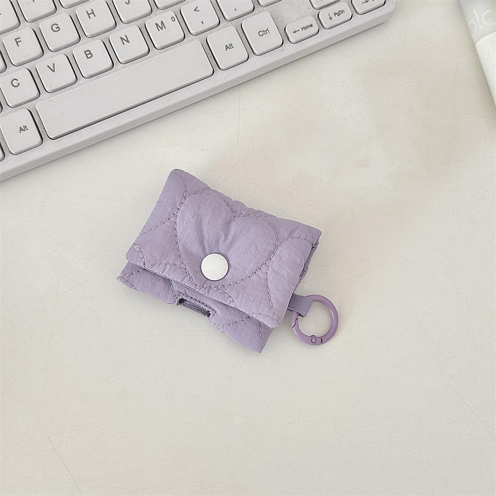 Soft Heart Earphone Bag Korean Style Bluetooth Headset Earphone Case Headphone Storage Bag  Gifts