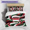 Hungary Football Printed Bedding 3 Piece Set Cozy Breathable Bed Cover Set as Housewarming Holiday Gift