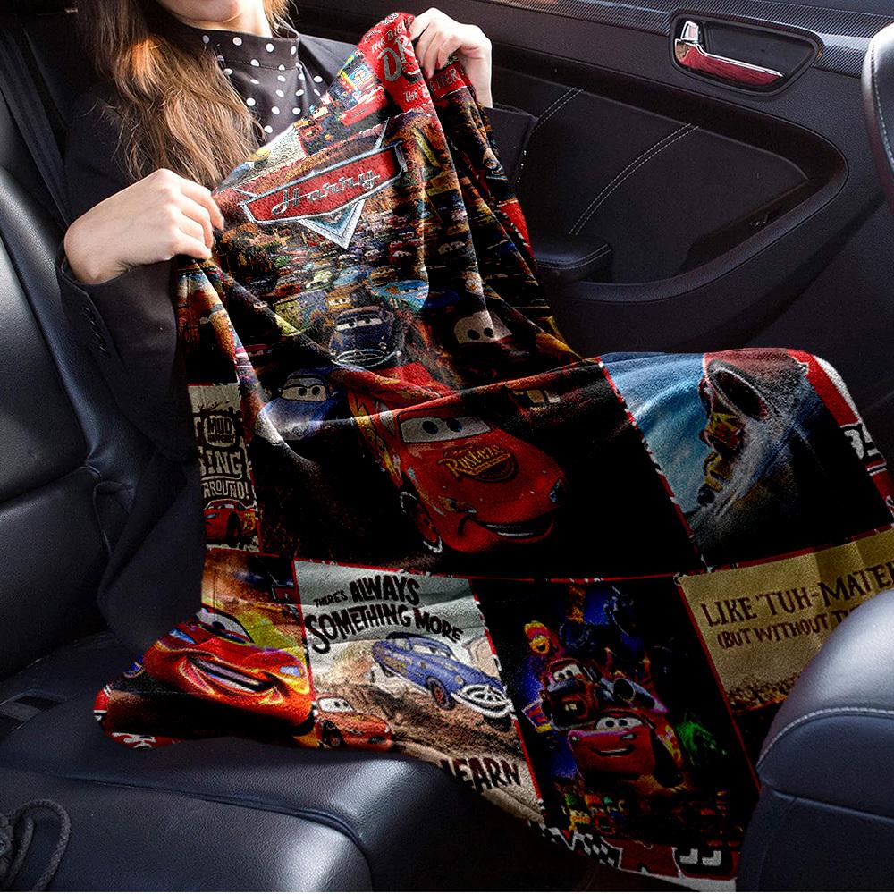 1pc Flannel Car Theme Printed Bed Blanket, Suitable for Sofa Blanket, Unique Gift Choice, Home Decoration Essential