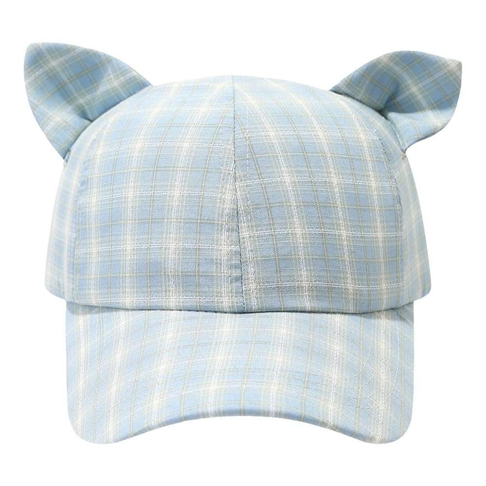 Cute Design Cat's Ears Baseball Cap Retro Fashion Cat Ear Bow Baseball Cap Casual Wear