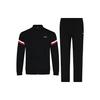 Li Ning Badminton Series Cardigan Sports Pants Hoodie Set Men Sets Black AWES001-3