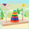 Детская деревянная башня-головоломка для тренировки концентрации и развития мозга