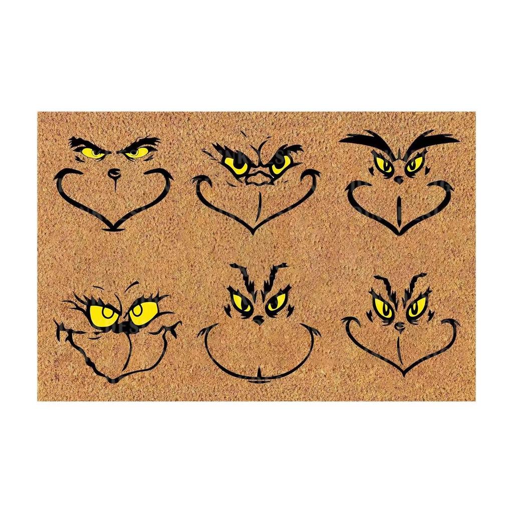 Рождественский коврик нескользящий и моющийся коврик для двери декоративный коврик для двери входные коврики