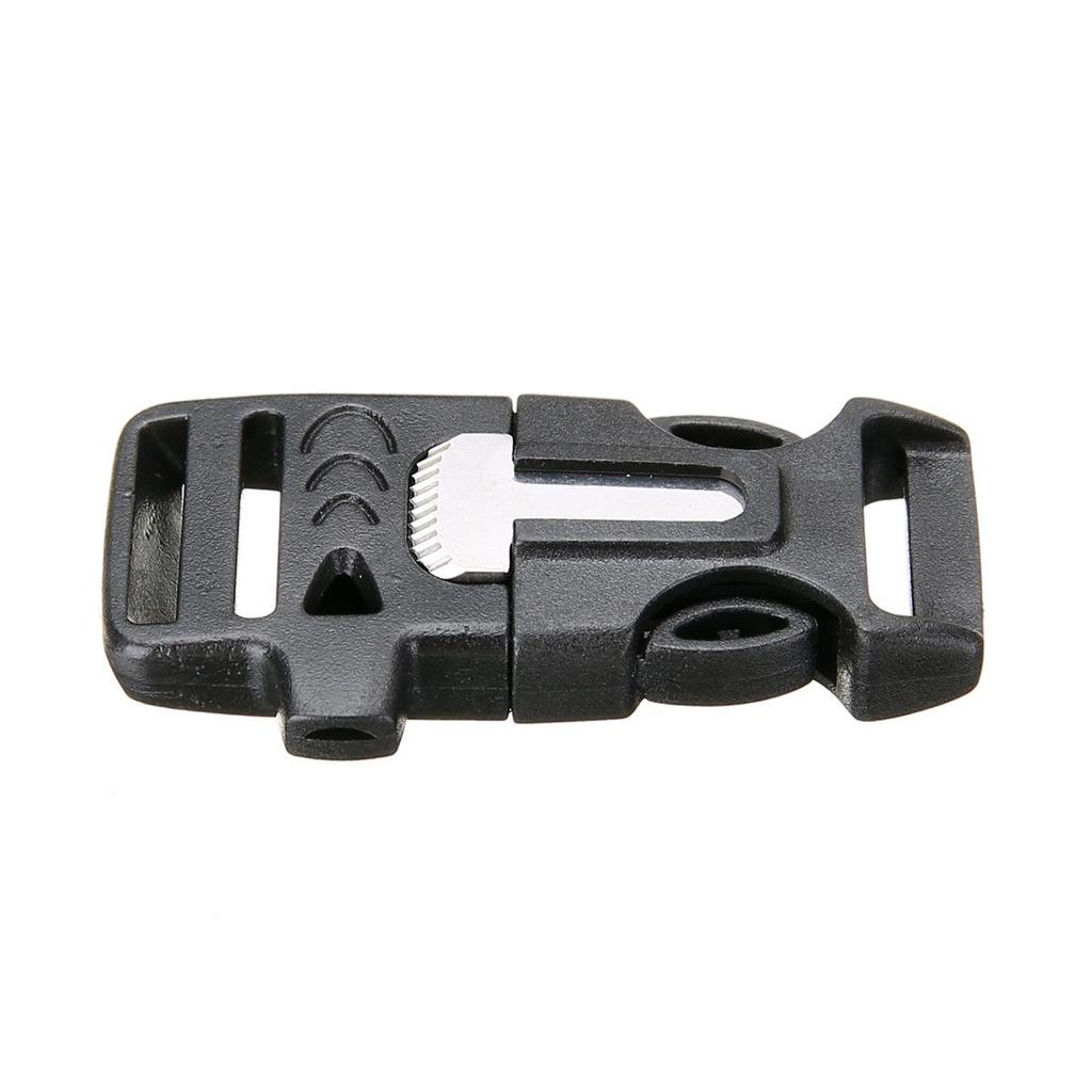 Браслет для выживания с парашютным шнуром, пряжкой для огнива, набором скребков и свистка