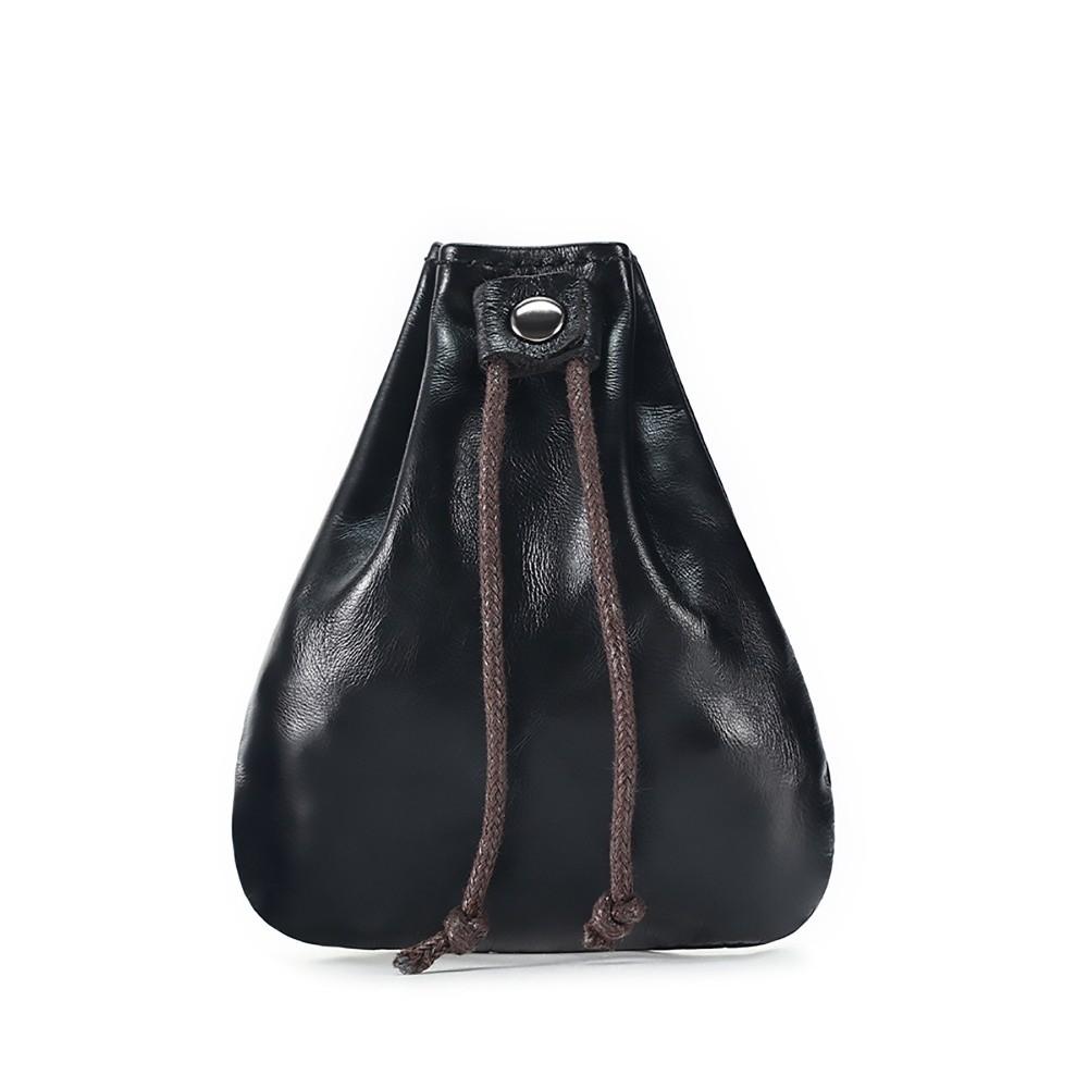 Mini Size Coin Purse Genuine Leather Mini Purse Hanging Bag Retro Purse For Coins