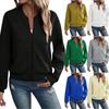 Womens Long Sleeve Zip Up Sweatshirts Jackets Full Zipper Lightweight Jacket Casual Loose Outwear Coat