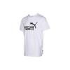 Casual Letter Logo Print Round Neck Short Sleeve American Vintage T-Shirt Men Tops White 684763-02