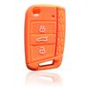 Силиконовый чехол для ключа для Skoda Octavia A7 KAMIQ 2021 Rapid Karoq Fabia для Seat Leon Ibiza Ateca для VW Polo Golf 7 Tiguan T-Roc T6