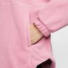 Nike Therma-Fit One FW24 свободный пуловер с капюшоном удобный свитшот с длинным рукавом женские толстовки Element-Pink White FV8077-699