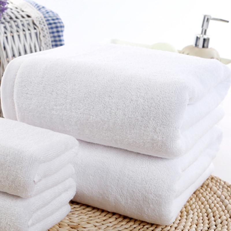 Bath Towel Cotton Thickened Absorbent Hotel Hotel Beauty Salon Household White Swimming Cotton Large Towel