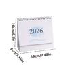 Gradient Color 2026 Desk Calendar Small Fresh Standing Flip Calendar  Desktop Decoration