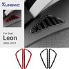 Настоящая наклейка из мягкого углеволокна для Leon 2005 2006 2007 2008 2009 2010 2011 2012 Отделка приборной панели воздуховода автомобиля