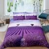 King Size Dekbedovertrek 240x220 Purple Quilt Cover Bedding Set Winter Duvet Cover Pillow Case Home Textile Bedclothes Life Tree
