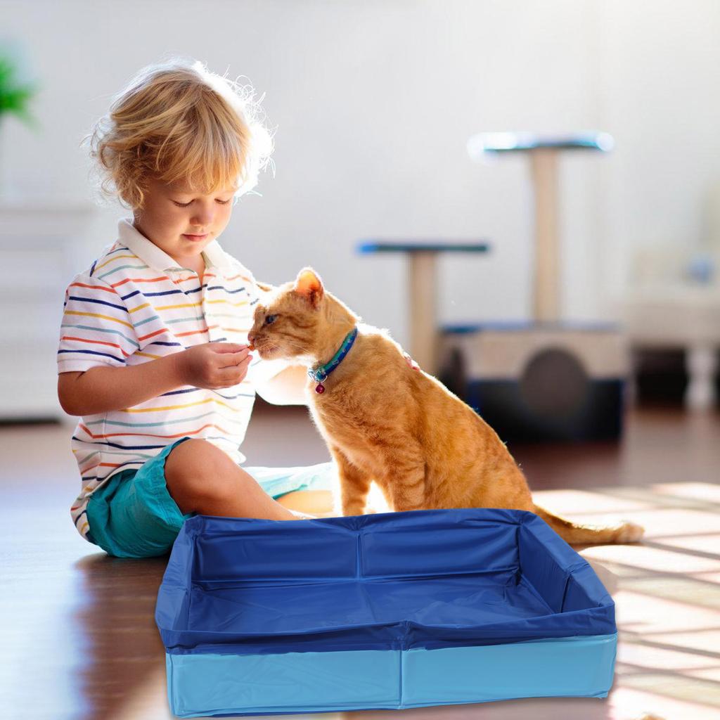 Складной ПВХ бассейн для купания питомцев для собак и кошек, идеально подходит для двора или парков