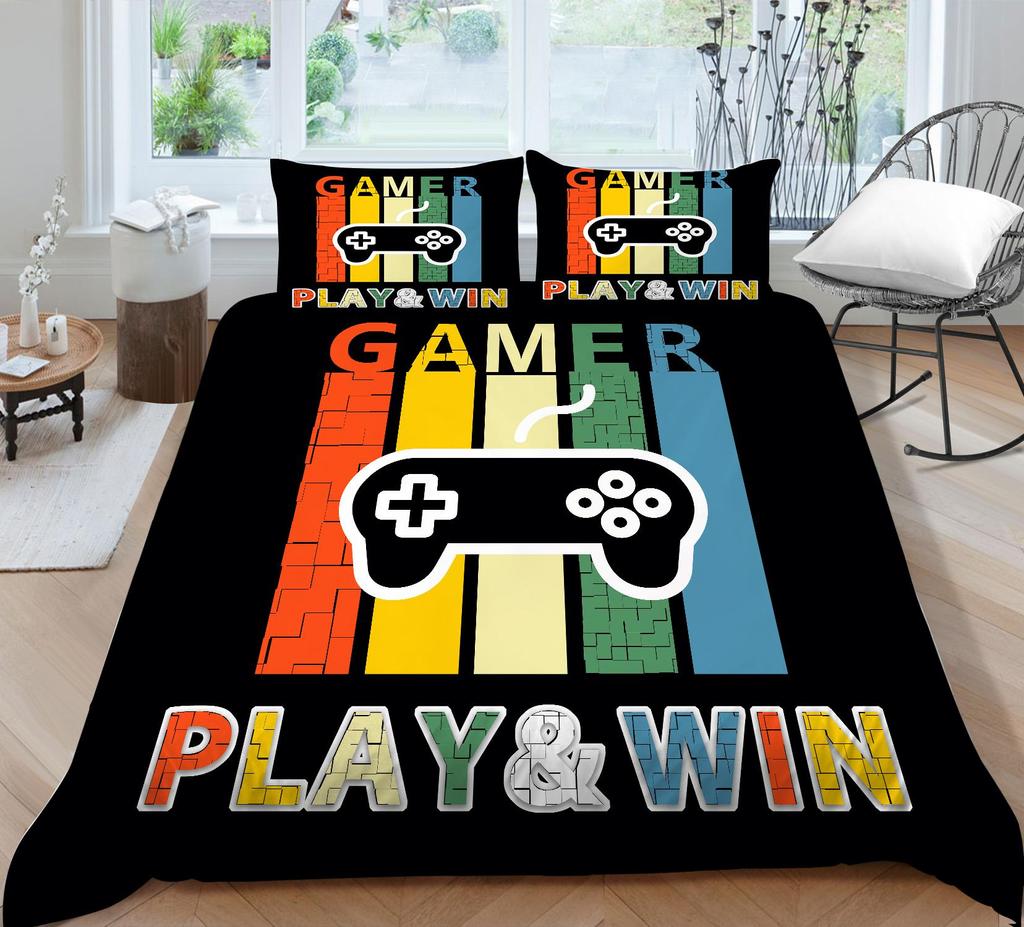 Комплект пододеяльников, игровой комплект постельного белья King Size, домашний комплект постельного белья, мягкий пододеяльник, полиэстер, комплекты постельного белья высокого качества для детей и взрослых