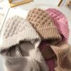 Women's Winter Fashion Wool Hat & Scarf Set - Knitted, Windproof, Plus Velvet Thick for Warmth While Cycling