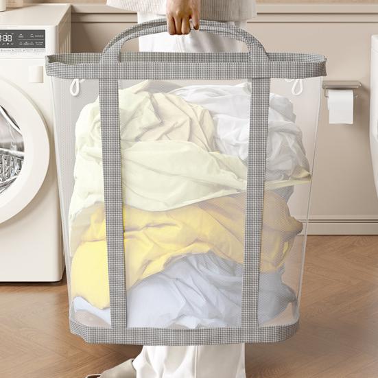Корзина для грязного белья настенная установка большая вместимость нейлоновая сетка корзина для белья хранение в ванной