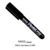 Маркер Pentel на масляной основе с большим наконечником: Круглый (НН50) или Квадратный/Плоский (NN60).