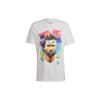 Messi Graphic Print Number Soccer Sports Short Sleeve T-Shirt Men Tops White HA0930