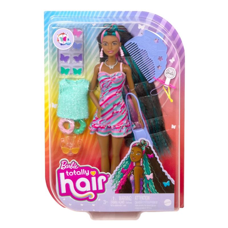 Кукла БАРБИ Totally Hair BUTTERFLY с длинными волосами MATTEL