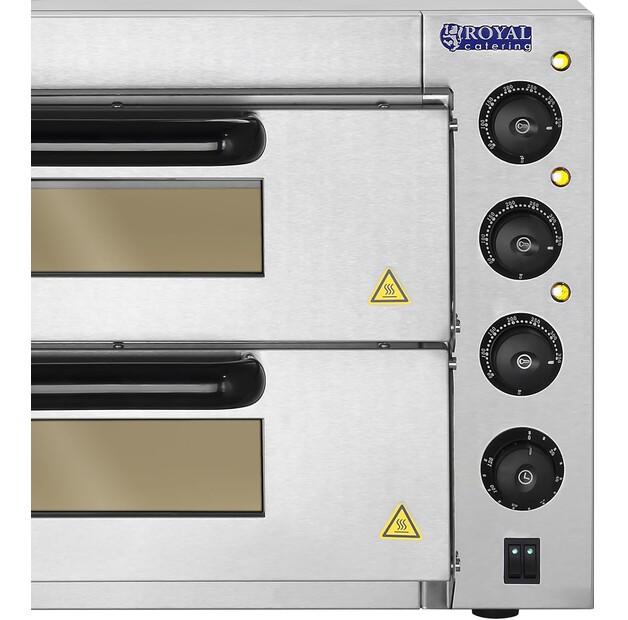 Electric Grill Royal Catering RCPO-3000-2PS-1 Double Pizza Oven (1832)