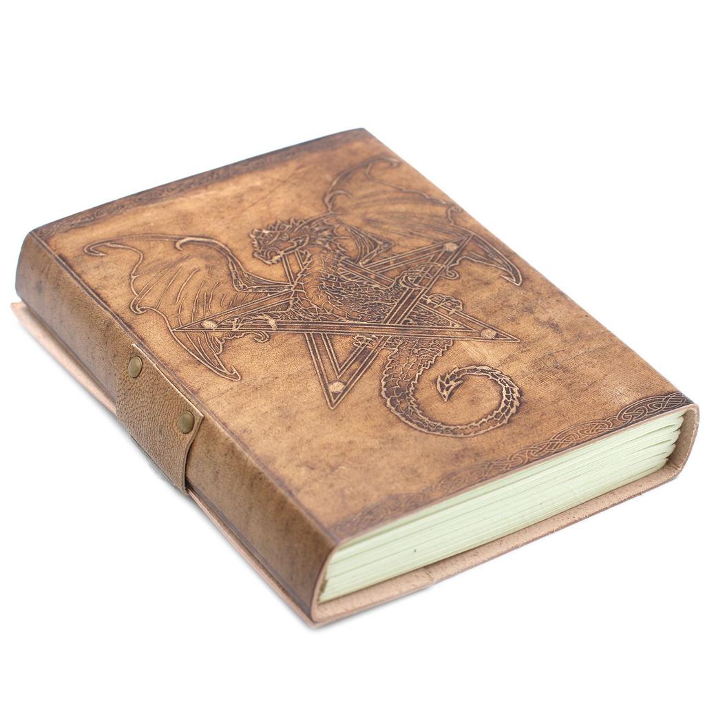 Leather Journal Notebook Dragon 6x8 Inches 200 Pages