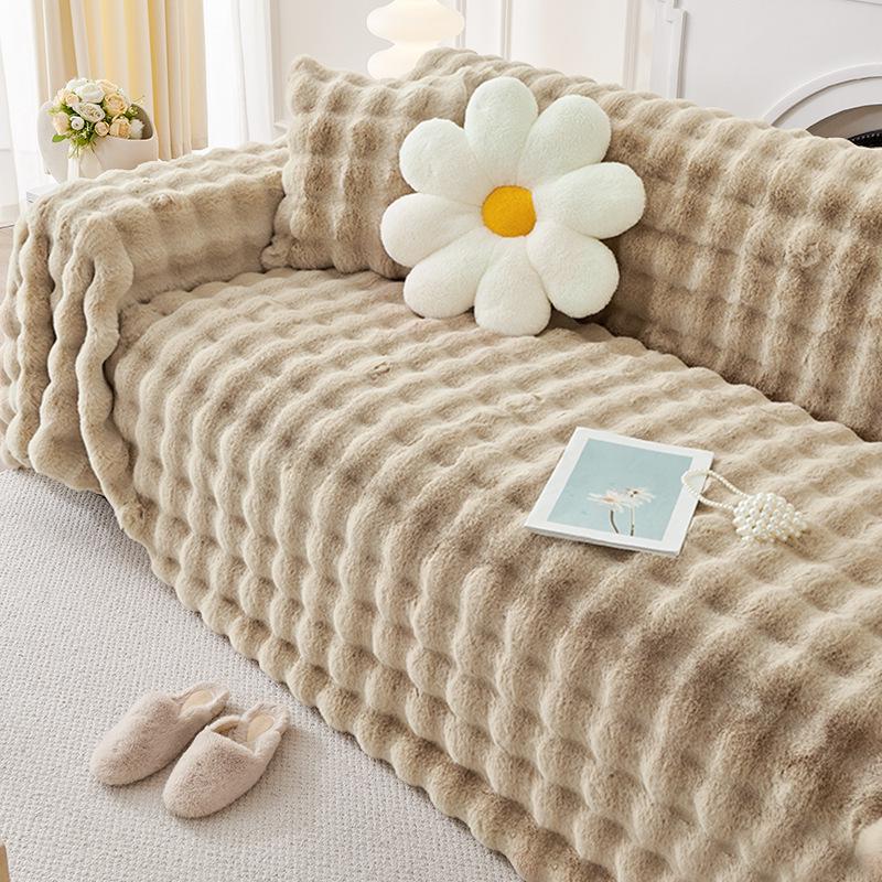 Мягкий нескользящий чехол для дивана, полное покрытие, утолщенный для зимы, универсальный для всех сезонов