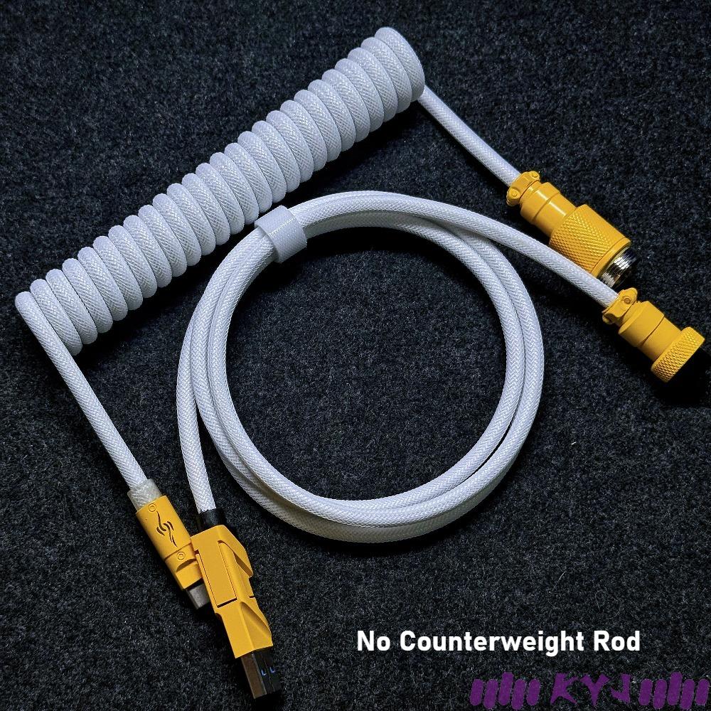 Kera Ynova Junction Magnetic Keyboard Cable 1.5M 8K Braided Spiral Spring Custom Mechanical Keyboard Cable Gaming Accessories
