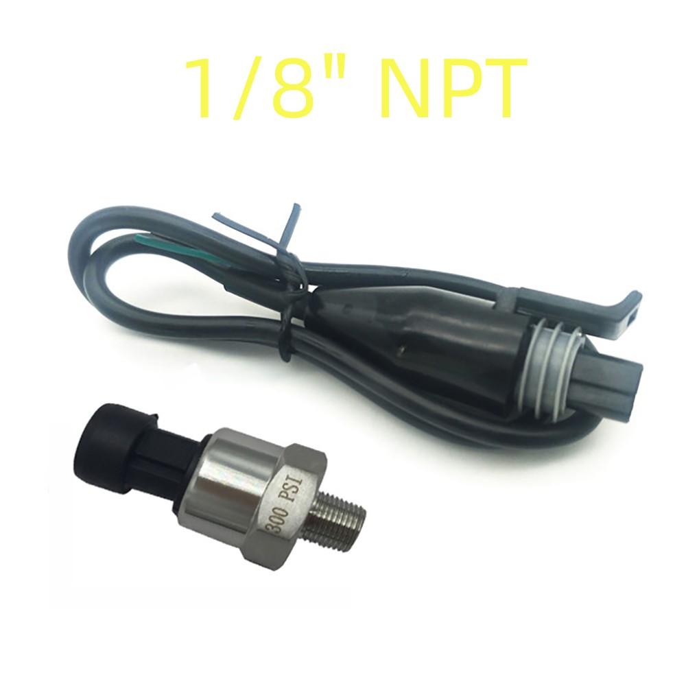 Автомобильный датчик давления 0-300PSI, манометр для масла, топлива, воздуха, воды, резьба 1/8 дюйма NPT