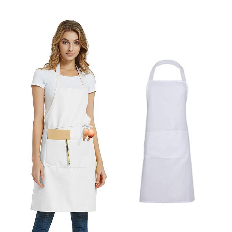 Modern Polyester Apron With Solid Color Design For Restaurant And Kitchen Use