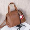 Стильная женская сумка, винтажная универсальная сумка Boston Bag из натуральной кожи, женская сумка-тоут из коровьей кожи растительного дубления через плечо