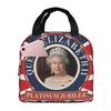 Термоизолированная сумка для ланча Queen Elizabeth II, портативный холодильник, сумка для ланча для женщин и детей, школьные сумки для еды