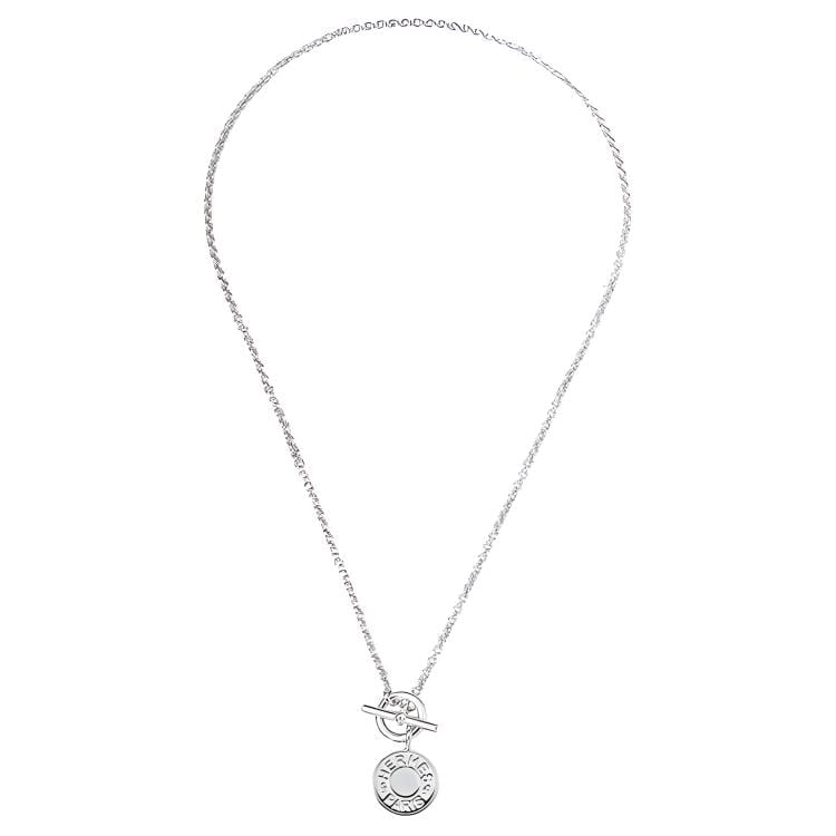 HERMES 2010s Logo pendant Necklace H104143B-00