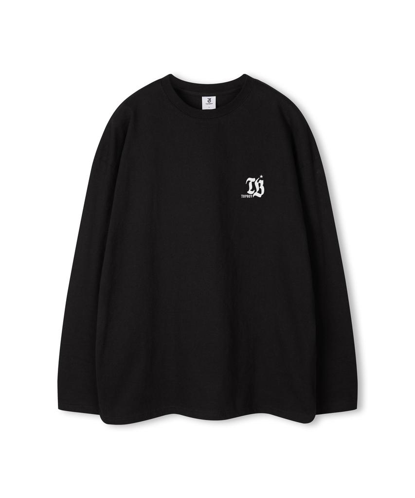 TOPBOY Tv Star Print Oversized Long Sleeve T-Shirt