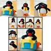 Adorable Pingu Plush Penguin Birthday Cake Gift Soft Toy For Kids And Girls