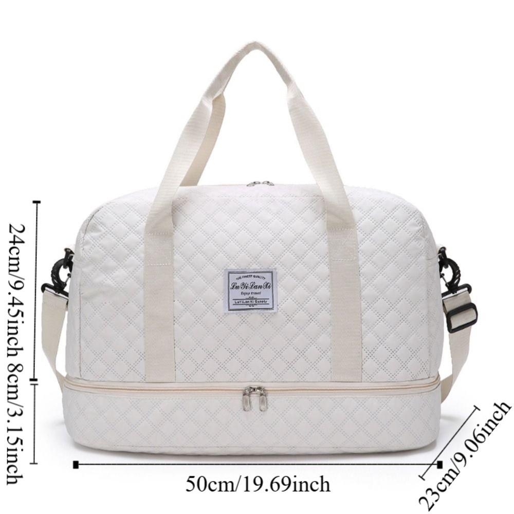 Wet Dry Separation Carry On Travel Bag Oxford Travel Tote Bag Portable Storage Handbag Outdoor