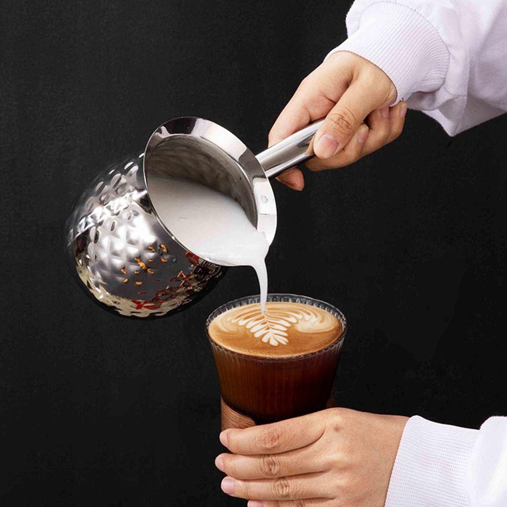 Handle Turkish Coffee Pot Stable Heating Pot Durable Milk Warmer  Household