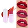 Капсула, маленькая губная помада, увлажняющая и увлажняющая, натуральная, нелегко обесцвечивать, нелегко размазывать, маленькая и портативная мини-губная помада