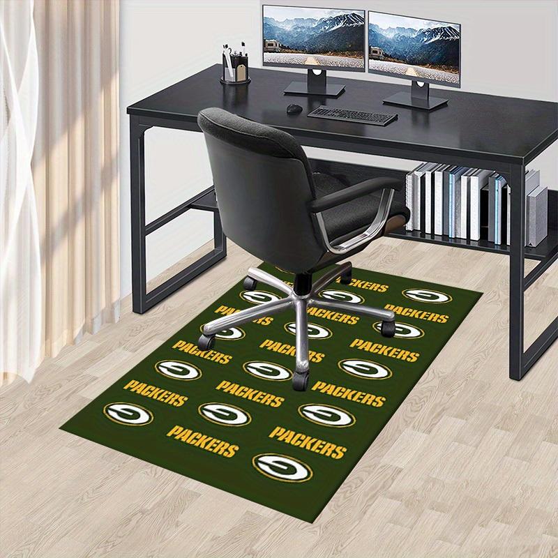 Офисный ковер с узором логотипа Green Bay Packers, Ковер для дивана, Защитная подкладка под стул