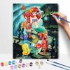 Disney Little Mermaid oil painting painting kit home bedroom wall decoration creative handmade gift