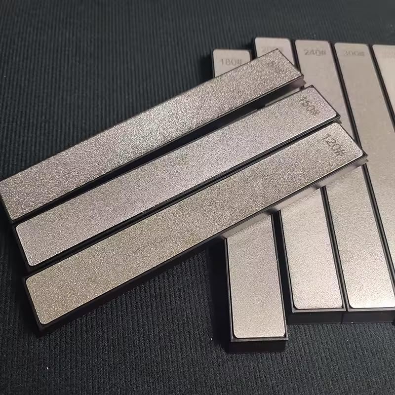 Zmart 10 Pieces Diamond Whetstone Stone Grinding Blade Multipurpose Outdoor Sharpener Fixed Angle Sharpener Correction Stone No. 80-3000