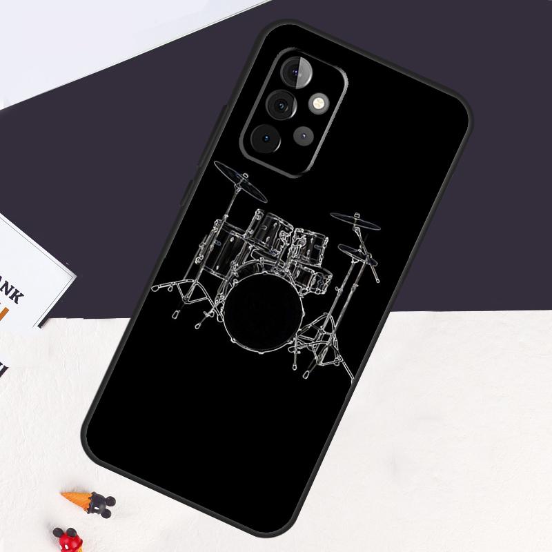 Musical Instrument Drum Case For Samsung Galaxy A22 A16 A33 A36 A56 A26 A15 A55 A53 A35 A32 A52 A54 A34 A14 A05 A06
