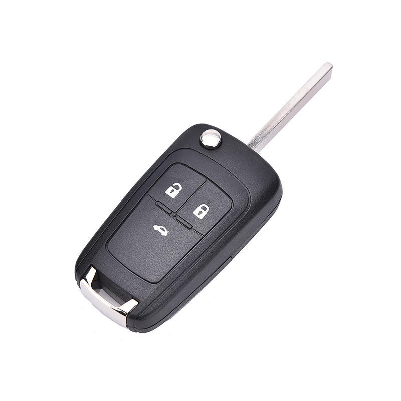 Lip Folding 3 Button Flip Remote Key Shell Case Cover Fob For Chevrolet Cruze