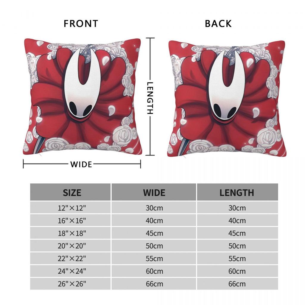 Hollow Knight Silksong Наволочка Печатная Полиэстеровая Наволочка для Подушки Декор Чехол для Декоративной Подушки Домашний Квадратный 45*45 см