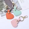 Car Key Holder Leather Heart Keyring Simple Colorful Pendant Charm Heart Shape Keychain  Kids