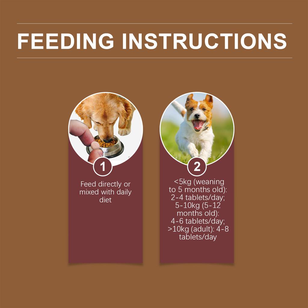 YEGBONG Calcium Phosphorus for Dogs Supplement, Provide Calcium for Puppies, Promote Healthy Dog Bones and Puppy Growth Rate, Dog Bone Supplement