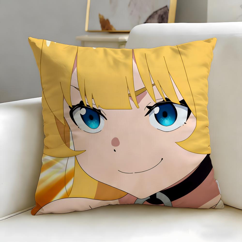 anime Tis Time for Torture Princess Cushion Cover Soft EasyWash Pillow Case Versatile for Couch Bed Travel and Office